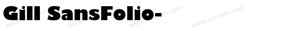 Gill SansFolio字体转换